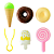 Kit Comidinha Doces Com 6 Peças ZB1243 Art Brink - Imagem 2