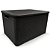 Caixa Organizadora Rattan Preta 15 Litros 25593 Plasnew - Imagem 2