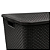 Caixa Organizadora Rattan Preta 40 Litros 25603 Plasnew - Imagem 4