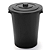 Cesto Fechado Com Tampa Preto 60 Litros 0242 Injeplastec - Imagem 1