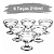Conjunto De Sobremesa Jade 210ml Com 6 Peças GL7221 Original - Imagem 1