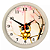 Relógio De Parede Redondo Coruja 25cm PLA-112 Plasfort - Imagem 1