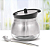 Açucareiro Com Colher Em Vidro E Aço Inox 250ml 6039 Fwb - Imagem 1