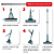 Mop Rodo Para Limpeza Geral Com Cabo Extensor MOP7671 Flash Limp - Imagem 4