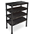 Estante Atena De Plástico Rattan Preta 25810 Arqplast - Imagem 1