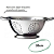 Escorredor De Massas Com Pé Inox 20cm IXB03202 Wincy - Imagem 3