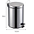 Lixeira Com Pedal Inox Balde Interno Removivél 3 Litros CK649 Clink - Imagem 2