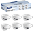 Conjunto De Xícaras Florid Vine 130ml Com 6 Peças Fratelli - Imagem 1