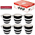 Conjunto De Xícaras Faixas Pretas  90ml Com 6 Peças JGXC076 Hauskraft - Imagem 1