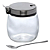 Açucareiro De Vidro Com Tampa De Inox E Colher Hollie 220ml A322 Western - Imagem 2
