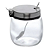 Açucareiro De Vidro Com Tampa De Inox E Colher Hollie 220ml A322 Western - Imagem 1