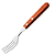 Garfo De Mesa Inox Cabo De Madeira Wood SL0601 Original - Imagem 1