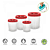Conjunto De Mantimento Redondo Com 4 Peças 2492 Erca Plast - Imagem 2