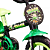 Bicicleta Preta E Verde Aro 12 Track Bike - Imagem 4
