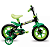 Bicicleta Preta E Verde Aro 12 Track Bike - Imagem 2