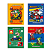 Caderno Brochura Capa Dura Super Mario Bros 80 Folhas Foroni - Imagem 1