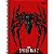 Caderno Espiral Capa Dura Connect Spider Man 80 Folhas Tilibra - Imagem 4