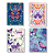 Caderno Espiral Capa Dura Purpurina 80 Folhas Credeal - Imagem 1