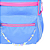 Mochila De Costas Bicolor Com Miçangas YS29665 Yins - Imagem 4