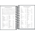 Agenda Espiral Capa Dura Spice Preta 2026 160 Folhas Tilibra - Imagem 3