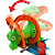 Pista Hot Wheels City Nemesis T-Rex + Quartel De Bombeiro JBM73 Mattel - Imagem 3