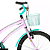 Bicicleta Drika Lilás E Azul Turquesa Aro 20 Stone Bike - Imagem 2