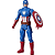Boneco Marvel Titan Hero Deluxe Capitão America E7877 Hasbro - Imagem 2