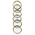Disco + Elástico Dourado G 31mm CI312008 Caderno Inteligente - Imagem 2