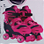 Patins Roller Ajustavel Com Luz Rosa E Azul 34 Ao 38 PLU24160-FMRA Unik - Imagem 2