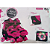 Patins Roller Ajustavel Com Luz Rosa E Azul 34 Ao 38 PLU24160-FMRA Unik - Imagem 1
