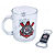 Caneca De Vidro Corinthians 350ml E Abridor TWZB13150B-1 Mileno - Imagem 1