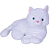 Pelucia Gata Branca 34cm 7050 Lovely Toys - Imagem 1