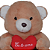 Pelucia Urso Coração Eu Te Amo 70cm 1501 Lovely Toys - Imagem 2