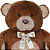 Pelúcia Urso Kissy Laço 50cm 1480 Lovely Toys - Imagem 2