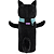 Estojo Médio Tubo Purrfect Cat Preto Tilibra - Imagem 3