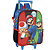 Mochila De Rodinhas Mario Bros Azul IC42532MO-AZ Luxcel - Imagem 1