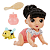 Boneca Baby Alive Engatinha E Brinca Katie Morena F9710 Hasbro - Imagem 2
