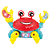 Caranguejo Funny Crab Mecânico 1102 Homeplay - Imagem 2