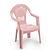 Cadeira Plástica Infantil Rosa 1705 Injeplastc - Imagem 1