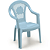 Cadeira Plástica Infantil Azul 2705 Injeplastec - Imagem 1