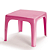 Mesinha Infantil De Plástico Rosa 1700 Injeplastec - Imagem 1