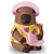 Capivara Lola Em Vinil Com Roupas 8386 Diver Toys - Imagem 1