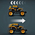 Lego Technic Monster Jam Digatron De Pull-Back 218 Peças 42199 - Imagem 3