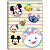Caderno Brochura Capa Dura Disney Emoji 80 Folhas Jandaia - Imagem 2