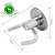 Kit Acessório Para Banheiro Aço Inox 5 Peças + 2 Porta Shampoo Vidro Retangular - Imagem 4