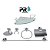 Kit Acessório Para Banheiro Aço Inox 6 Peças Com Porta Shampoo Vidro Canto - Imagem 1