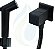Ducha Higiênica Quadrada Metal Para Banheiro Lavabo Black Matte Gatilho Push PRETO FOSCO Cód. 121 - Imagem 5