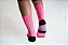 Meia De Ciclismo Vistho Com Refletivo Rosa Luminoso/Cinza/Preto/Branco - Tam.33/38 - Imagem 2