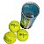 Pressurizador Bola de Tênis, Padel e Beach Tennis p/3 bolas, bomba de inflar Completo Cor: Alvinegro - Imagem 2