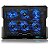Cooler Para Notebook Com 6 Fans E Led Azul Ac282 - Imagem 1